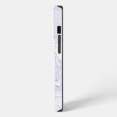 Leichter Lila Marmor iPhone Hülle (Linke Seite)