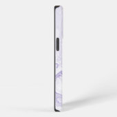 Leichter Lila Marmor iPhone Hülle (Rechte Seite)