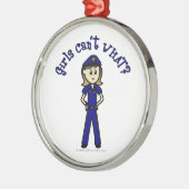 Leichter Polizist Silbernes Ornament (Links)