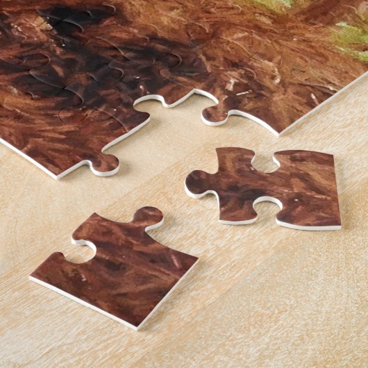 Leichter Riese - Entwurfs-Pferdedas schleppen Puzzle (Seite)