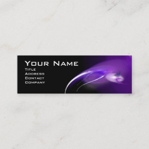 LEICHTER VOGEL MONOGRAMM Lebendiges Schwarz Violet Mini Visitenkarte