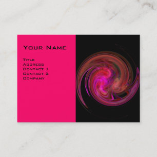 LEICHTER VORTEX, lebhafter Fuchsienschwarz, rosa Visitenkarte