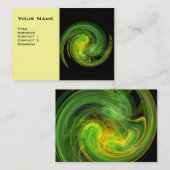 LEICHTER VORTEX, lebhafter, schwarz-gelber Weiß Visitenkarte (Vorne/Hinten)