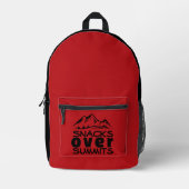 Leichter Wander-Rucksack rot schwarz Geschenk Bedruckter Rucksack (Vorderseite)