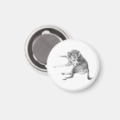 Leichter Welpenlächeln Magnet (Vorderseite/Rückseite)