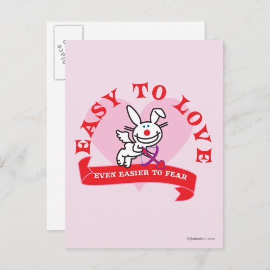 Leichtere Angst Postkarte (Vorne/Hinten)