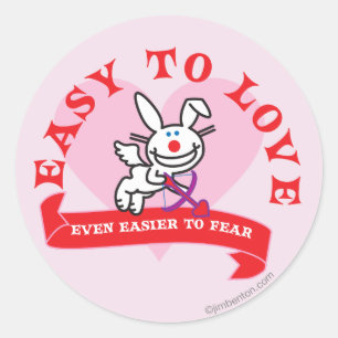 Leichtere Angst Runder Aufkleber