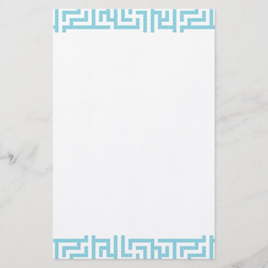 Leichtes blaues und weißes Labyrinth Briefpapier (Vorderseite)
