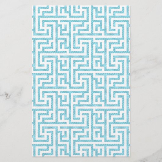Leichtes blaues und weißes Labyrinth Flyer (Vorne)