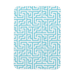 Leichtes blaues und weißes Labyrinth Magnet