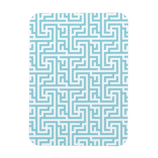 Leichtes blaues und weißes Labyrinth Magnet (Vertikal)
