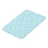 Leichtes blaues und weißes Labyrinth Magnet (Linke Seite)