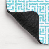 Leichtes blaues und weißes Labyrinth Mousepad (Ecke)
