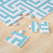 Leichtes blaues und weißes Labyrinth Puzzle (Seite)