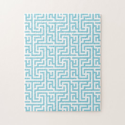 Leichtes blaues und weißes Labyrinth Puzzle (Vertikal)