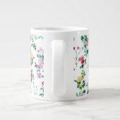 Leichtes Blumenmuster Jumbo-Tasse (Rückseite)