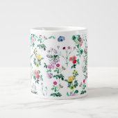 Leichtes Blumenmuster Jumbo-Tasse (Vorderseite)