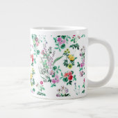 Leichtes Blumenmuster Jumbo-Tasse (Rechts)