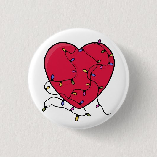 Leichtes Herz Button (Vorderseite)