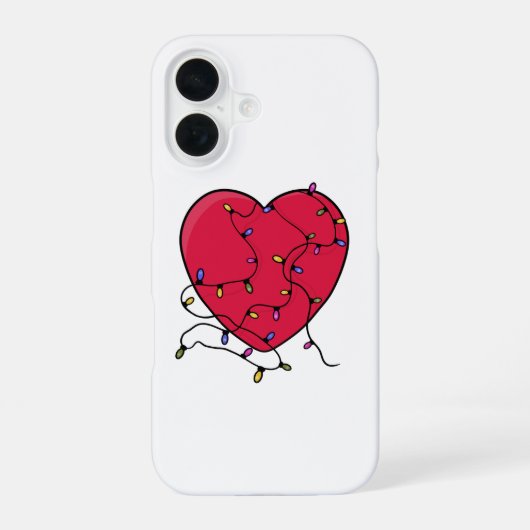 Leichtes Herz iPhone 16 Hülle (Rückseite)
