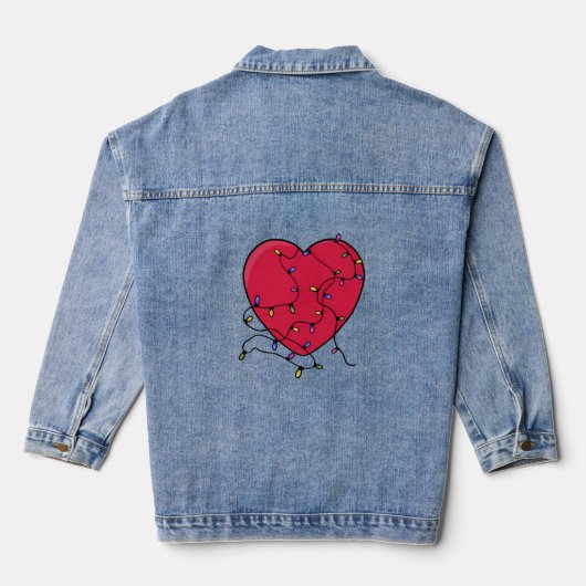 Leichtes Herz Jeansjacke (Rückseite)