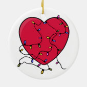Leichtes Herz Keramik Ornament (Hinten)