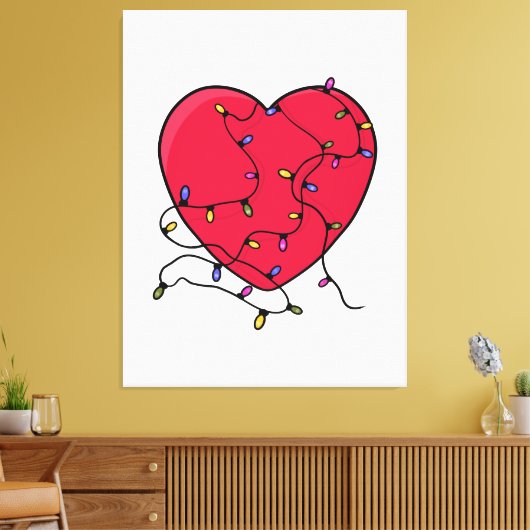 Leichtes Herz Leinwanddruck (Insitu (Wohnzimmer))