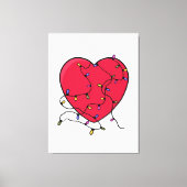 Leichtes Herz Leinwanddruck (Vorderseite)