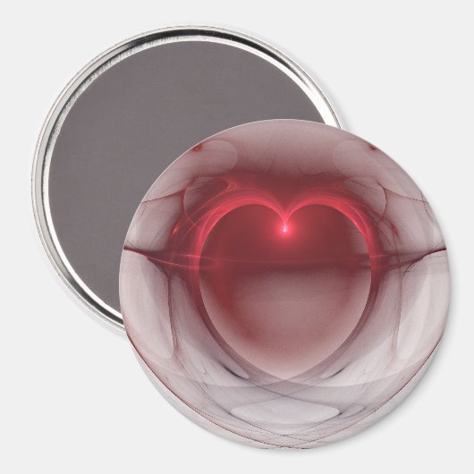 Leichtes Herz Magnet (Vorderseite/Rückseite)