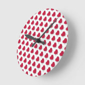 Leichtes Herz Runde Wanduhr (Winkel)