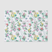Leichtes hübsches Blumenmuster Seidenpapier (Vorderseite)