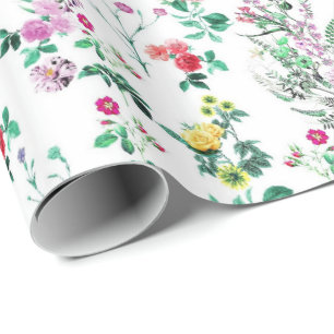 Leichtes hübsches Sommer-Blumenmuster Geschenkpapier
