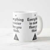 Leichtes Leben Jumbo-Tasse (Vorderseite Rechts)