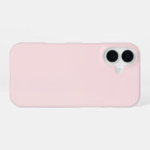 Leichtes Misty Rose Schutzcase iPhone 16 Hülle (Rückseite (Horizontal))