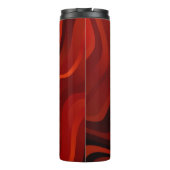 Leichtes Orangefarbenes Muster mit Linien. Farbige Thermosbecher (Rückseite)