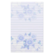 Leichtes Papier mit Hübschen blauen Blumen