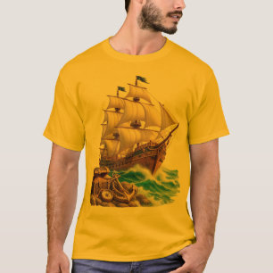 Leichtes Piraten-Abenteuer-Schiff T-Shirt