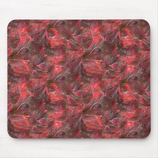 Leichtes Relief in Textur mit rotem Wachs überzoge Mousepad (Vorne)
