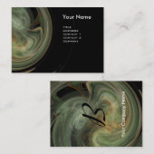 LEICHTES VORTEX MONOGRAM Lebendes, schwarz-graues Visitenkarte (Vorne/Hinten)