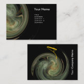 LEICHTES VORTEX MONOGRAM Lebendes, schwarz-graues Visitenkarte (Vorne/Hinten)