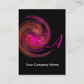 LEICHTES VORTEX MONOGRAM Leichte schwarz-rosa Veil Visitenkarte (Rückseite)