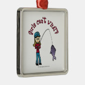 Leichtfischer Silbernes Ornament (Rechts)