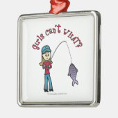 Leichtfischer Silbernes Ornament (Links)