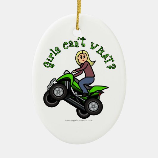 Leichtflugzeug| Vier Räder Keramikornament (Vorne)