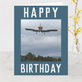 Leichtflugzeuge kommen auf Land Karte (Gelbe Blume)