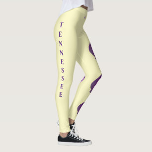 Leichtgelbe Tennessee Iris Staat Blume Leggings