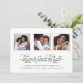 leichtgeübt | Drei Foto Feiertagskarte (Stehend Vorderseite)