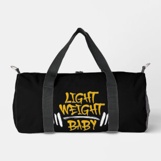 Leichtgewicht Baby Lustige Gym-Typografie Duffle Bag