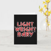 Leichtgewicht - Hardcore-Gewichtsheben und Bodybui Karte (Gelbe Blume)