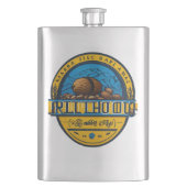 #LeichtgewichtigesKlassischesFlask Flachmann (Vorderseite)